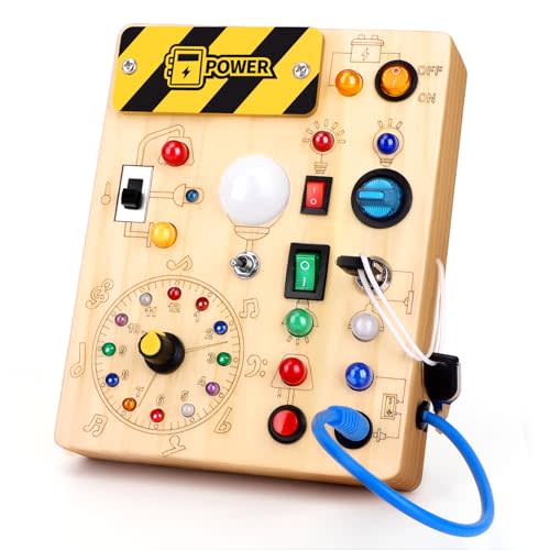 Busy Board for Toddlers - Montessori Educational Toy for 1-3 Year Old Boys & Girls | Travel-Friendly Sensory Learning Activity | Ideal for Kids with Autism(Clocks Busy Board)