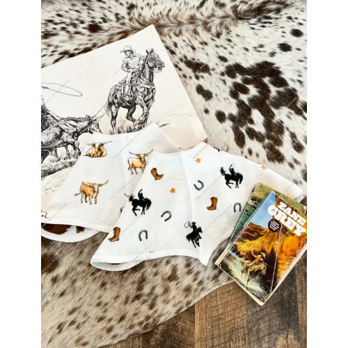 Wild West Heart Bibs Set