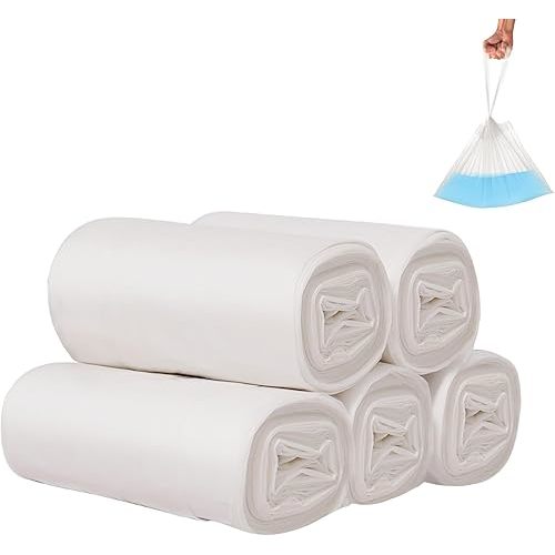 MCGMITT Portable Potty Bags, 50 Count Potty Chair Liners for Travel Potty Seat, Universal Size Travel Potty Bags for Potty Training Toilet, Potty Liners for Toddlers Pets Outdoors