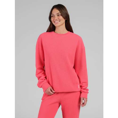 Waffle Lounge Long Sleeve | Waffle Knit Long Sleeve Shirt | Comfrt Size M