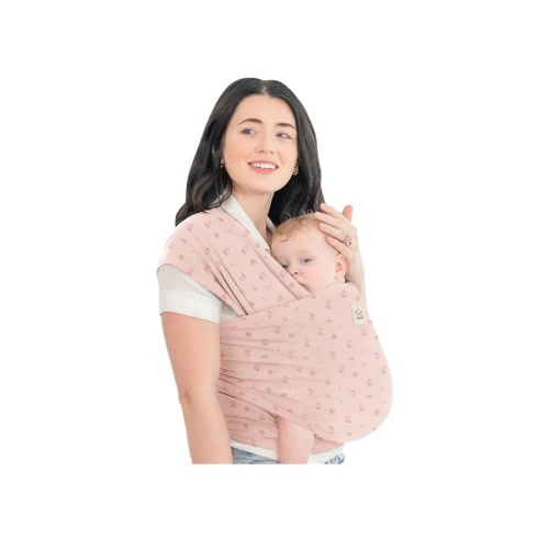 KeaBabies Baby Wrap Carrier - All in 1 Original Baby Carrier Newborn to Toddler Sling, Easy to Wear, Hands Free Bonding, Lightweight, Breathable Infant Wraps (Pink Daisies)