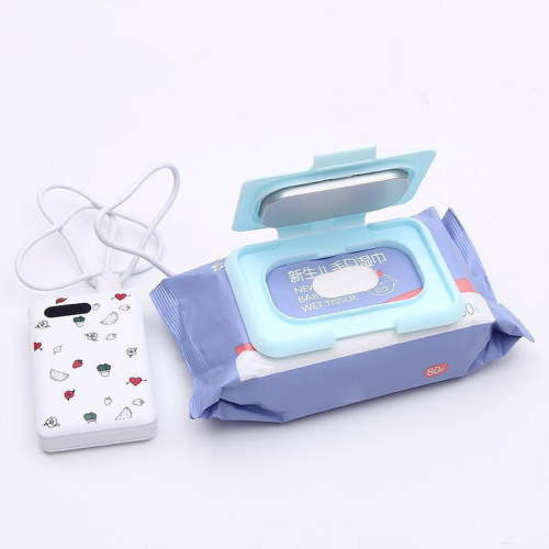 Chagetd Portable Baby Wipe Warmer Thermostat Temperature USB Wet Wipe Heater Double Layers Home Travel Car Wet Tissue Heating Cover