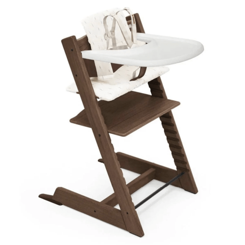 Stokke Tripp Trapp High Chair2 and Cushion with Stokke Tray - Oak Warm Brown / Wheat