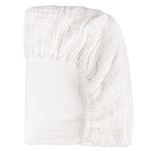 Babyletto All-Stages Bassinet Sheet in GOTS Certified Organic Muslin Cotton