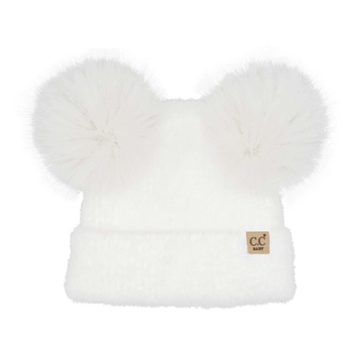 Baby Girls' C.C Pom Pom Plush Beanie