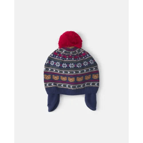 Baby Boy Pom Fair Isle Beanie - OshKosh B'gosh | Carter's