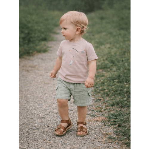Crew Neck Tee & Cargo Short, Gone Fishing