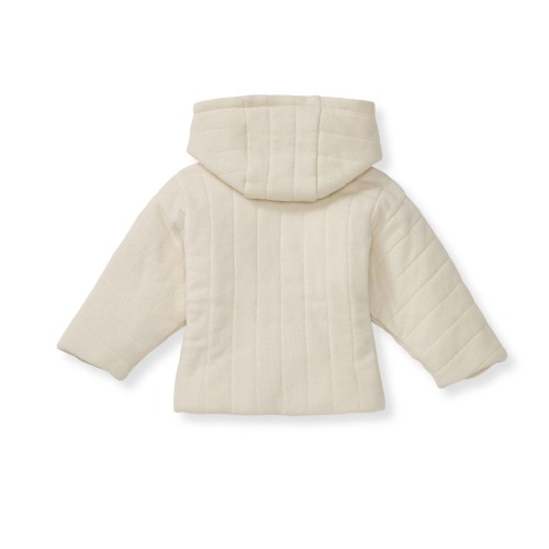 Organic Cotton Quilted Jacket - Oat | The Brave Fox