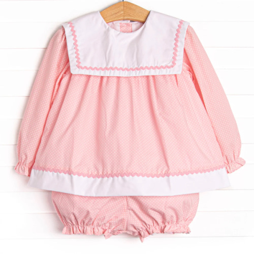 Polly Polka Dot Bloomer Set, Pink – Stitchy Fish