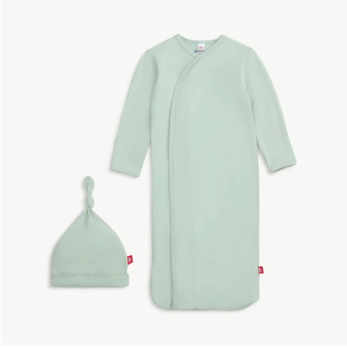 Baby Seafoam Modal Magnetic Gown + Hat – Simply Littles