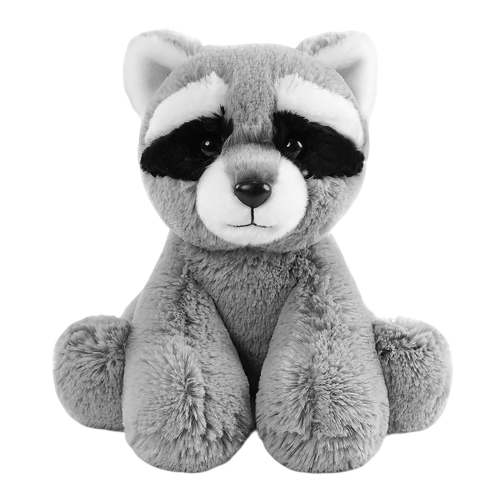 Raccoon Stuffed Animal Plushie, Gifts for Kids, Wild Onez Babiez Zoo Animals, Raccoon Plush Toy 9.06 Inch