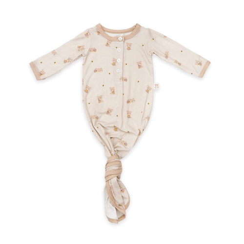 Knotted Gown (Bears & Honey) – Snuggle & Slumber