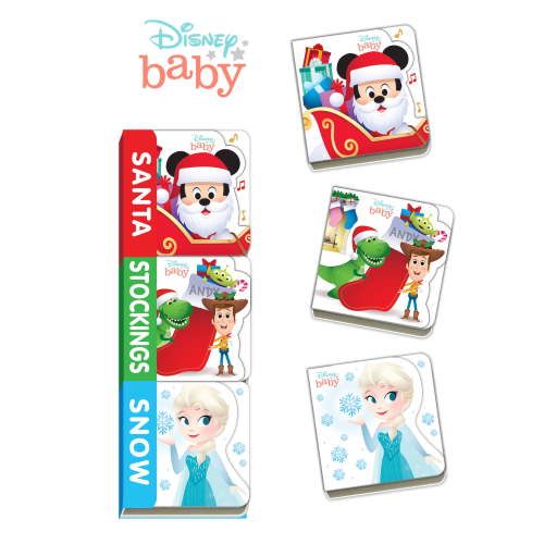 Teeny Tiny Books Disney Baby: Santa, Stockings, Snow, (Board Book)