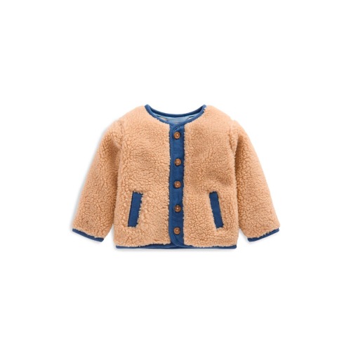 Kids' Teddy Button Front Jacket