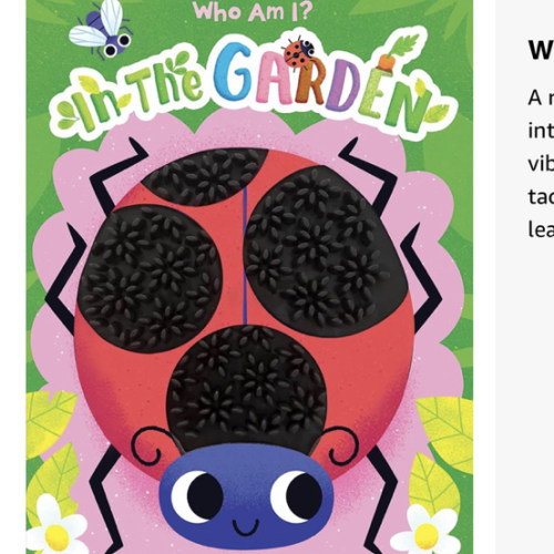 Little Hippo Books Who Am I? In the Garden Children's Books Ages 1-3 | Touch and Feel Books for Toddlers 1-3 & Baby Books | Best Kid's Books and Board ... Books and Sensory Books with Animals