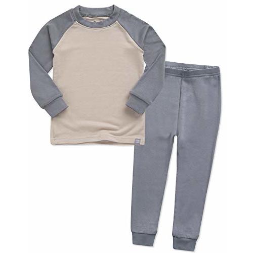 VAENAIT 6M-12Y Toddler Toddler Kids Toddler Girls Boys Soft Comfy Modal Tencel Solid Raglan Sleepwear Pajamas Pjs 2pcs Set