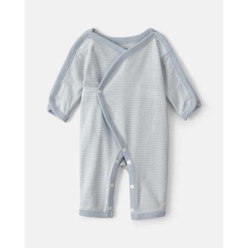 Baby Boy Striped 100% Cotton Sleep & Play Pajama - Blue | Carter's