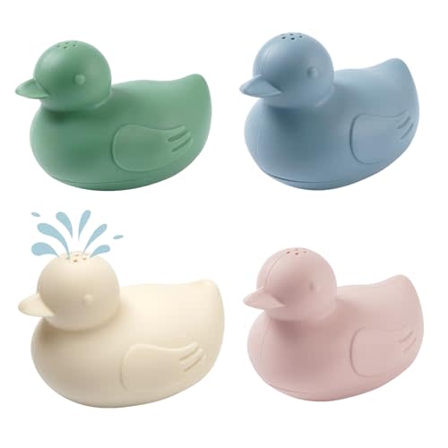 haakaa Dinky Splash Duck Silicone Baby Bath Toy, Detachable & Mold Free Food Grade Silicone Bath Ducks Toys, BPA-Free Squeeze Bathtub Toys,Floating Bath Tub Toys for Babies 6m+