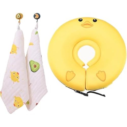 Non Inflatable Infant Pool Floats Baby Boys Girls Swim Float Three-Layer Woven Fabric Cover Double Safety Buckle Pearl-Foam #1216[US]