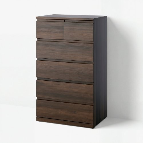 STORKLINTA 6-drawer dresser - dark-brown/oak effect anchor/unlock function 27 1/2x18 7/8x47 1/4 "