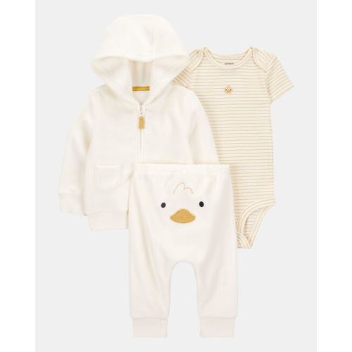 Baby 3-Piece Duck Little Cardigan Set - Ivory - Carter's | Carter's