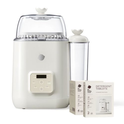 Bc Babycare Clarvion Baby Bottle Washer, Sterilizer & Dryer, 72-Hour Hygienic Storage, Deep Clean, BPA-Free, Large Capacity, 1 Washer + 180 Tablets