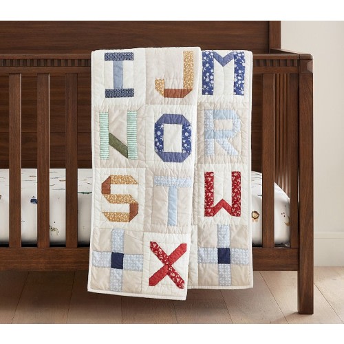 Patchwork ABC Baby Quilt | Pottery Barn Kids