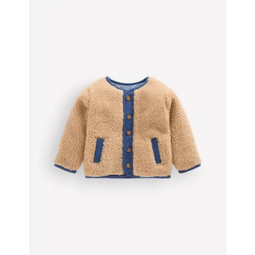 Cosy Borg Button-Down Jacket