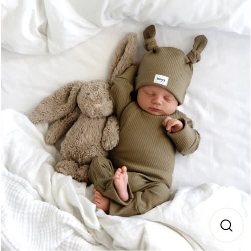 Double Knot Beanie - Olive