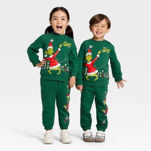 Toddler The Grinch Fleece Sweatshirt - Dark Green