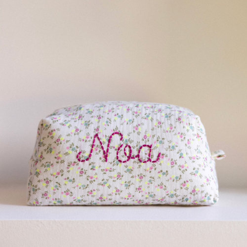 Toiletry Bag - Flowers Fluo