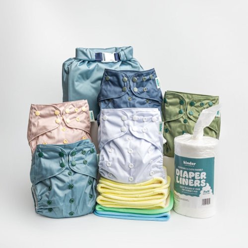 Best Selling Solids - 5-Pack New Parent Starter Bundle – Kinder Cloth Diaper Co.