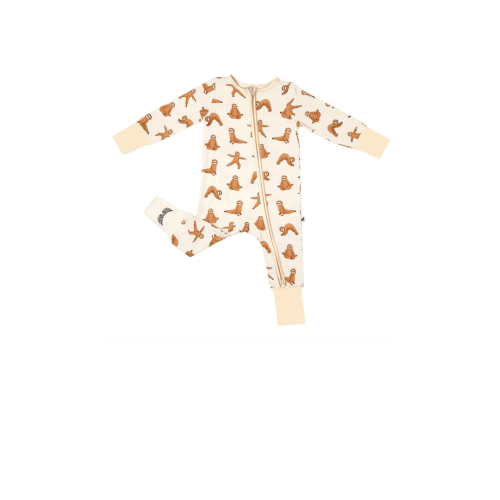 Shaggy Yoga Sloth - Best Baby Bamboo Footies – Free Birdees