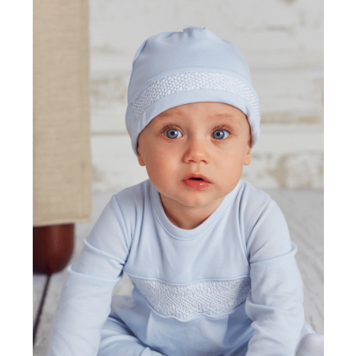 Hand Smocked CLB Charmed Blue Hat