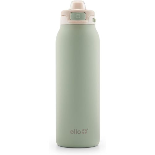 Ello Pop & Fill Insulated Stainless Steel Water Bottle with Quick Fill Lid, Leakproof Locking, Sip or Chug Spout, BPA-Free, Double Wall Vacuum Insulated for Sports, Travel & School- 22oz / 32oz / 40oz