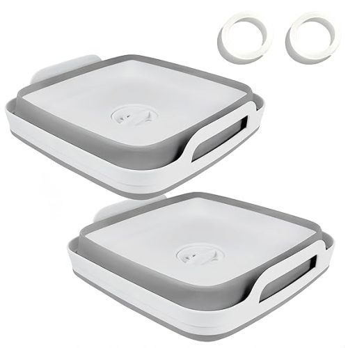 2.4Gal Collapsible Dish Basin with Drain Plug, Baby Bottle Wash Basin