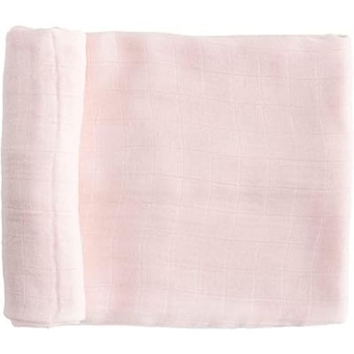 Little Unicorn – Blush Deluxe Swaddle | Single | 100% Rayon Muslin from Bamboo | Super Soft | Newborns and Infants | Large 47” x 47” | Machine Washable