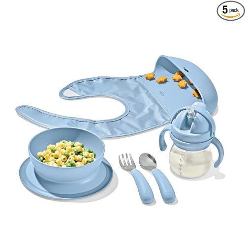 OXO Tot Baby Mealtime Set, Baby Essentials - Blossom