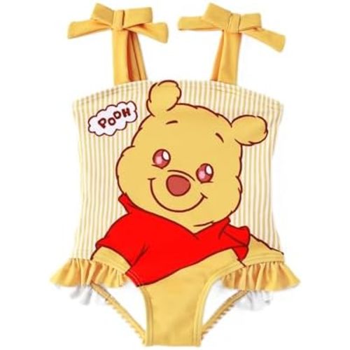 Disney Stitch Elsa Moana Minnie Toddler Girl Swimsuits UPF 50+ One Piece Bathing Suits Baby Girls Swimwear for 3M-6Years