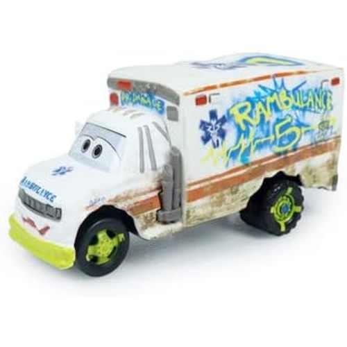 Movie Cars 3 Muddy McQueen Muddy Curz Miss Fritter Dr.Damage AVRY Oversized Toy Car Diecast Vehicles Toys Set Children Car Toy Thunder Hollow Basic Characters Assortment (Dr.Damage-A)