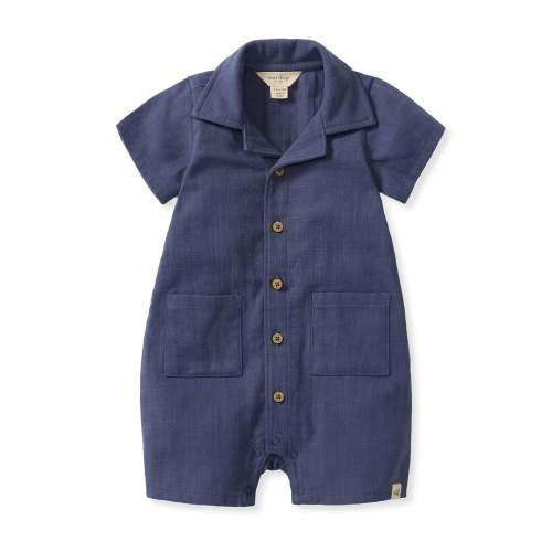 Check Gauze Baby Boy Romper – Burt's Bees Baby