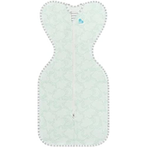 Love to Dream Organic Swaddle, Baby Sleep Sack, Swaddle Up Self-Soothing Swaddles for Newborns, Get Longer Sleep, Snug Fit Helps Calm Startle Reflex, 1.0 Tog Sleep Sack, 8-13lbs, Mint