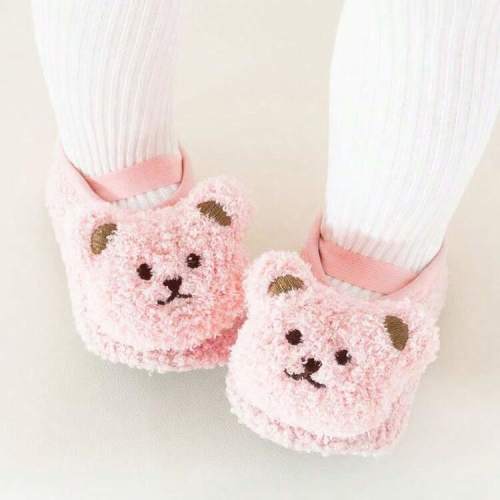 1 Pair, Kids Boat Leg Warmers Plush Thickened Baby Bear Leg Warmers, Cute Soft Cozy For Home Daily Wear, Comfortable Breathable | SHEIN USA