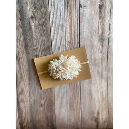 Ivory beige headband, girl headband, baby headband, baby girl bow, headbands, bows, ivory beige bow