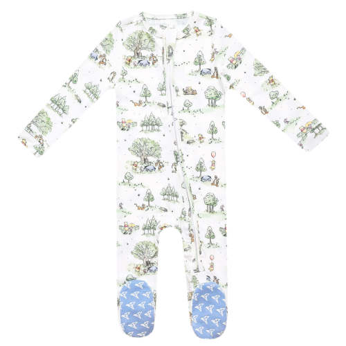 Zip-Up Footie Pajama - Hundred Acre Wood