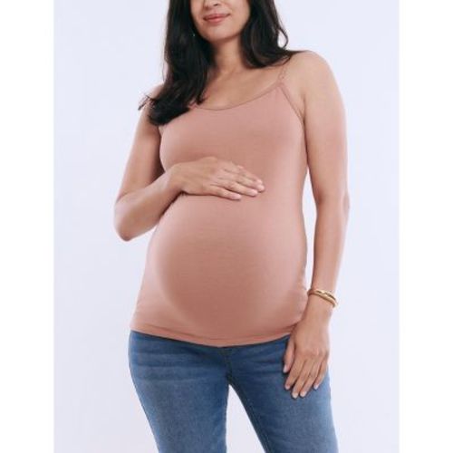 Women's Clip Down Nursing Tank Top Cami - Brush - Size: X Large - Motherhood Maternity