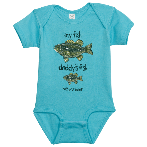 Bass Pro Shops My Fish Daddy&#039;s Fish Bodysuit for Babies