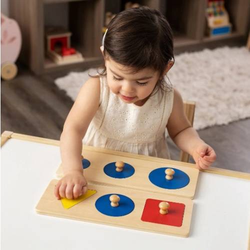 Montessori Baby Toys Basic Shapes Puzzle