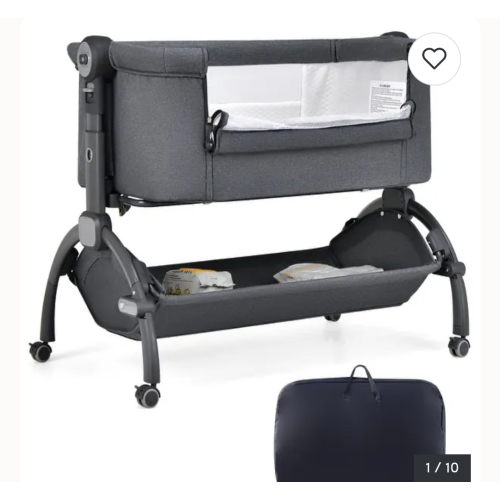 Babyjoy 3-in-1 Portable Baby Bassinet Bedside Sleeper Cradle