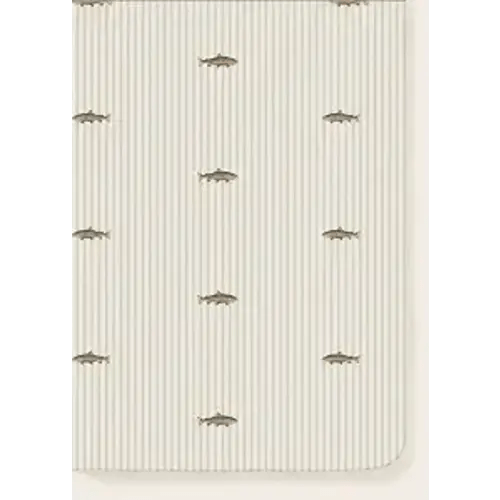 Trout Crib Sheet, Fitted Organic Cotton Jersey, 300 Thread Count, Breathable, Machine Washable, Fits Standard Crib & Toddler Bed (28" x 52" x 9"), Trout Nursery Bedding